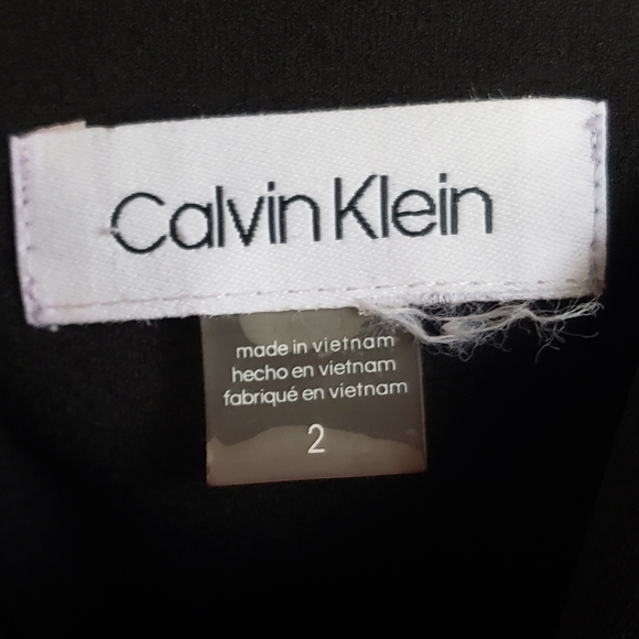 Calvin Klein Black Cowl Neck Dress size 2 - Picture 7 of 7
